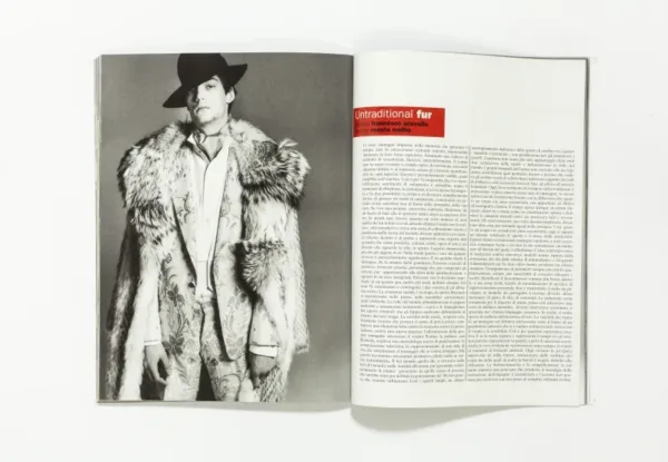 L'uomo Vogue - October 2002 - Untraditional fur by Francesco Scavullo