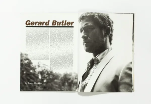 L'UOMO VOGUE - April 2005 Gerard Butler by Roger Deckker